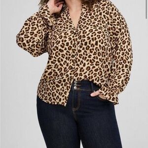 Leopard Print Women's Top